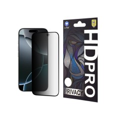 Geam Soc Protector Privacy Full Glue iPhone 16 Pro Black