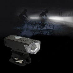 Lanterna bicicleta led xpe, 250 lm, acumulator reincarcabil usb, 3 moduri iluminare MultiMark GlobalProd