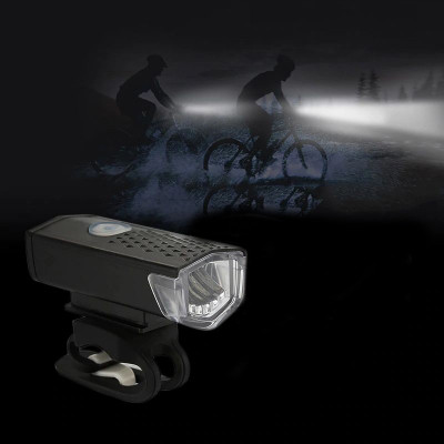 Lanterna bicicleta LED XPE, 250 lm, acumulator reincarcabil USB, 3 moduri iluminare foto