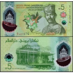 Brunei 2024 - 5 ringgit, necirculata