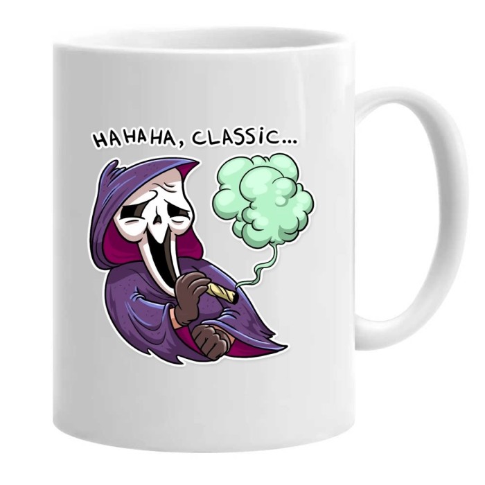 Cana alba personalizata cu movie scream, INOVATIX&reg;. 330 ml