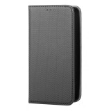 Husa Piele OEM Smart Magnet pentru Xiaomi Redmi Note 10 5G / Xiaomi Poco M3 Pro 5G, Neagra