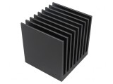 Radiator Extrudat Negru cu Aripioare 75x80x80mm