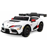 Masinuta electrica pentru copii, Toyota Supra GR, 12V 90W, telecomanda control parental, alba