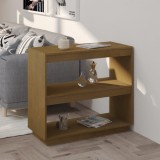 Cumpara ieftin Bibliotecă, maro, 80x35x71 cm, lemn masiv de pin