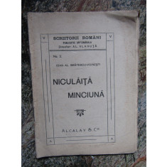 Niculaita Minciuna- Ioan Alexandru Bratescu Voinesti Editura Alcalay