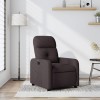 VidaXL Fotoliu rabatabil, maro &icirc;nchis, material textil 374202