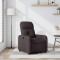 vidaXL Fotoliu rabatabil, maro &icirc;nchis, material textil 374202