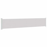 Cumpara ieftin Copertina laterala retractabila de terasa, gri, 117x614 cm