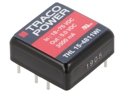 Convertor DC/DC 15W, 18&amp;divide;75VDC foto