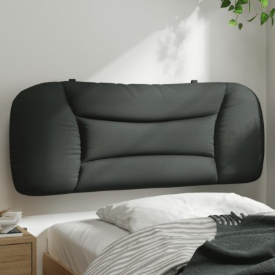 vidaXL Pernă pentru tăblie de pat, gri &amp;icirc;nchis, 100 cm, material textil 374550 foto