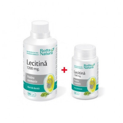 PACHET LECITINA 1200mg *90cps + 30cps ROTTA NATURA foto