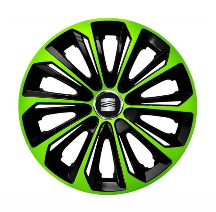 Set 4 capace roti Extra strong green R14 pentru gama auto Seat