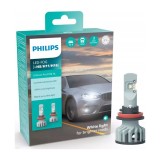 Set 2 LED-uri H8 H11 H16 PHILIPS Ultinon Pro5100 HL - +160% Lumina, 5800K, 12V 24V