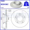 Set discuri frana spate DELPHI, Ford Transit Custom V362 Bus (F3), 04.12-, Transit V363, 08.2013-, spate; puntea spate