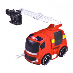 Masina de pompieri cu sunet si lumina, 18 x 12 x 14 cm foto