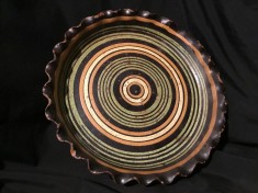 Arta / Traditie / Colectie - Veche farfurie / platou din ceramica model deosebit foto