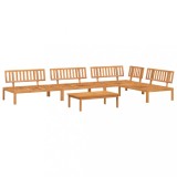 Set canapea gradina din paleti, 5 piese, lemn masiv de acacia