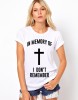 Tricou dama alb - In memory - M, THEICONIC