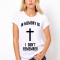 Tricou dama alb - In memory - S