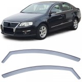 Deflector de vant, protectie &icirc;mpotriva ploii, protectie &icirc;mpotriva vantului, fum negru, potrivit pentru VW Passat 3C B6 B7 05-14 Performance AutoTuning