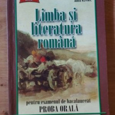 Limba si literatura romana pentru examenul de bacalaureat proba orala- Victoria Gal, Liliana Paicu