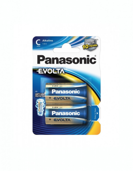 Set baterii C LR14 PANASONIC alcaline EVOLTA 2buc/blister