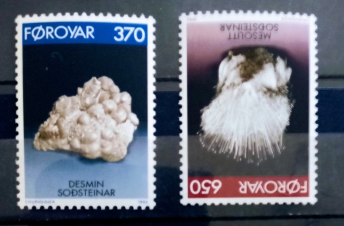 Feroe 1992 minerale serie 2v neștampilata