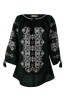 Bluza tip ie dama B2, verde/maro , marimea 2XL