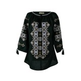 Bluza tip ie dama B2, verde/maro , marimea S