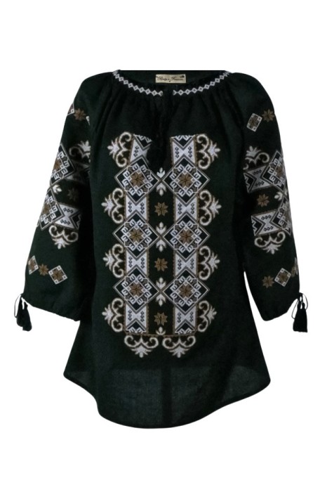 Bluza tip ie dama B2, verde/maro , marimea M