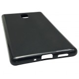 Husa silicon neagra (cu spate mat) pentru Nokia 3 2017