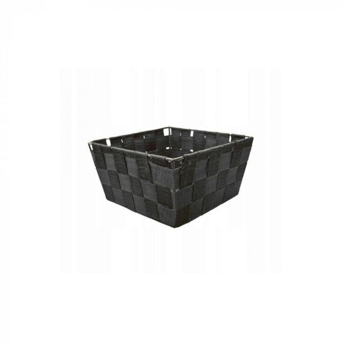 Cos organizator pentru cosmetice, negru, 19x19x9 cm, Sepio