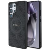 Husa pentru samsung galaxy s25 ultra - guess 4g ring classic logo magsafe - black