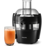 Storcator fructe si legume Philips Viva Collection HR1832/00, 1.5 l, Tehnologie QuickClean, Curatare rapida, Functie Anti-Picurare, Negru