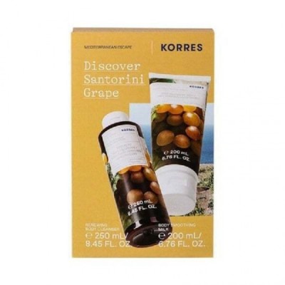 Korres Santorini Grape Set Demachiant Corp Regenerant 250 ml + Lapte Corp Netezitor 200 ml foto