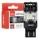 Bec LED T20D 7443 W21/5W 12V Full Canbus alb pentru pozitie si stop