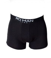 Boxeri Bărbați din Bumbac Elastic - 3XL - Negru