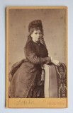 CDV Atelier Turcia Constantinople Abdullah Freres femeie romanca