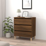 vidaXL Servantă, stejar maro, 60x35x69 cm, lemn compozit
