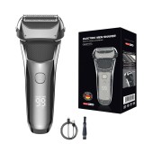 Cumpara ieftin Aparat de Ras Electric Profesional BIRAI&reg; FK-609, Shaver 8600 RPM, Trimmer, Acumulator Reincarcabil, 3 Lame flexibile, Impermeabil, Display LCD, Afisa