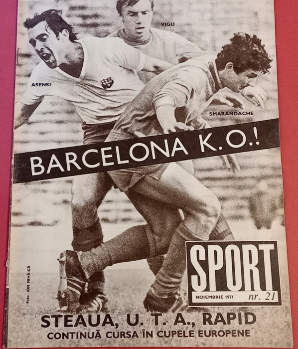 Revista SPORT nr.21/noiembrie 1971