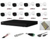 Sistem supraveghere video exterior 8 camere Dahua 2MP, DVR Dahua, accesorii incluse full SafetyGuard Surveillance