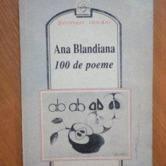 100 DE POEME de ANA BLANDIANA