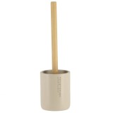Perie Toaletă Polirăsină &ndash; Bej / Bamboo Compoziție Polirăsină + Pvc