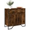 Gossi dulap, stejar fumuriu, 79,5x35,5x74,5 cm, lemn prelucrat