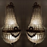 Un superb set de 2 aplice in stil francez de dimensiuni impresionante
