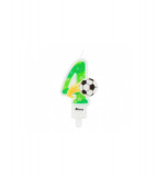 Lumanare tort cifra cu minge fotbal, 7.8 cm-Tip Cifra 4