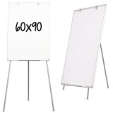 Flipchart magnetic 60x90 cm, trepied telescopic 90-160 cm, cleme pentru hartie