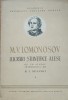 Lucrari Stiintifice Alese M.V. Lomonosov (1951), Fizica, Editura Academiei RPR, 117 pagini
